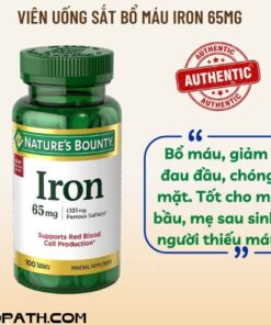 Viên sắt bổ máu Iron 65mg 100 viên