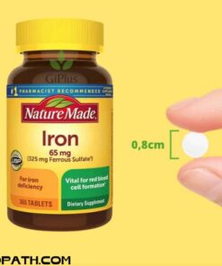 Viên Uống Bổ Sung Sắt, Ngừa Thiếu Máu Nature Made Iron 65mg