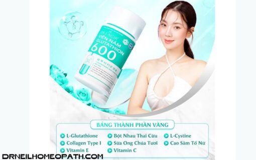 Viên uống trắng da DR.LACIR Glutathione 600